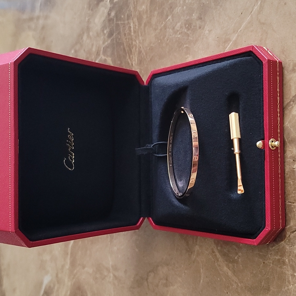 Cartier bracelet 17 inches rose gold